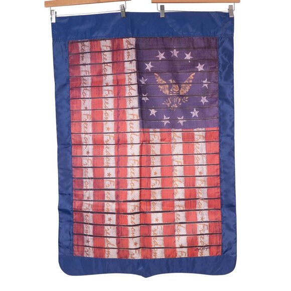 American Flag Hanging Decor Outdoors Banner Eagle Freedom Stars Red White Blue - Picture 5 of 6